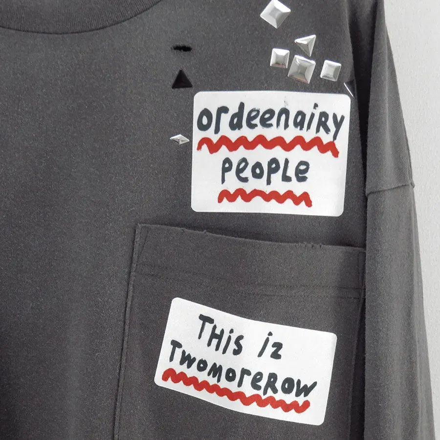 Embellished Sticker L/S Tee