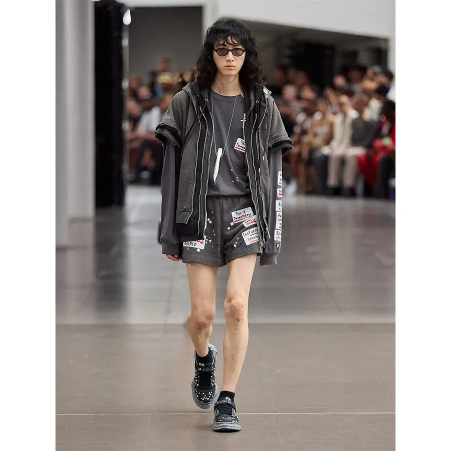 Embellished Sticker L/S Tee