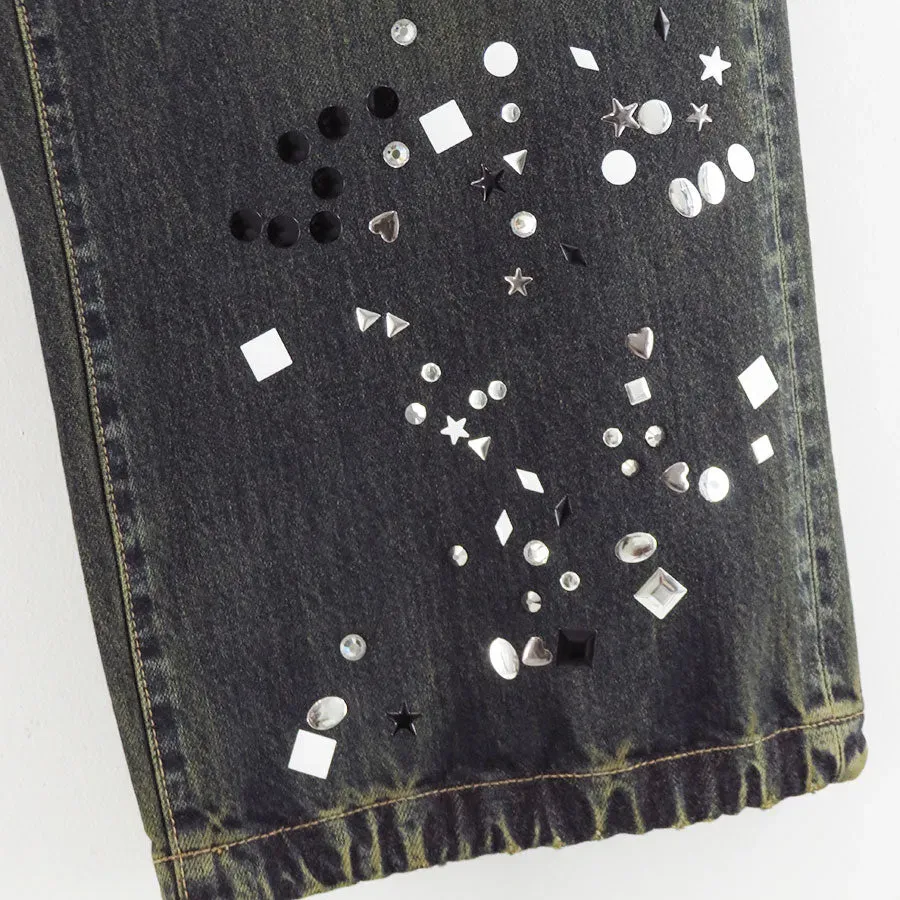 Denim Jeans W Sticker