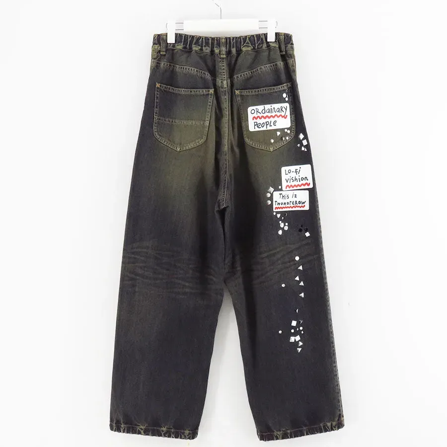 Denim Jeans W Sticker