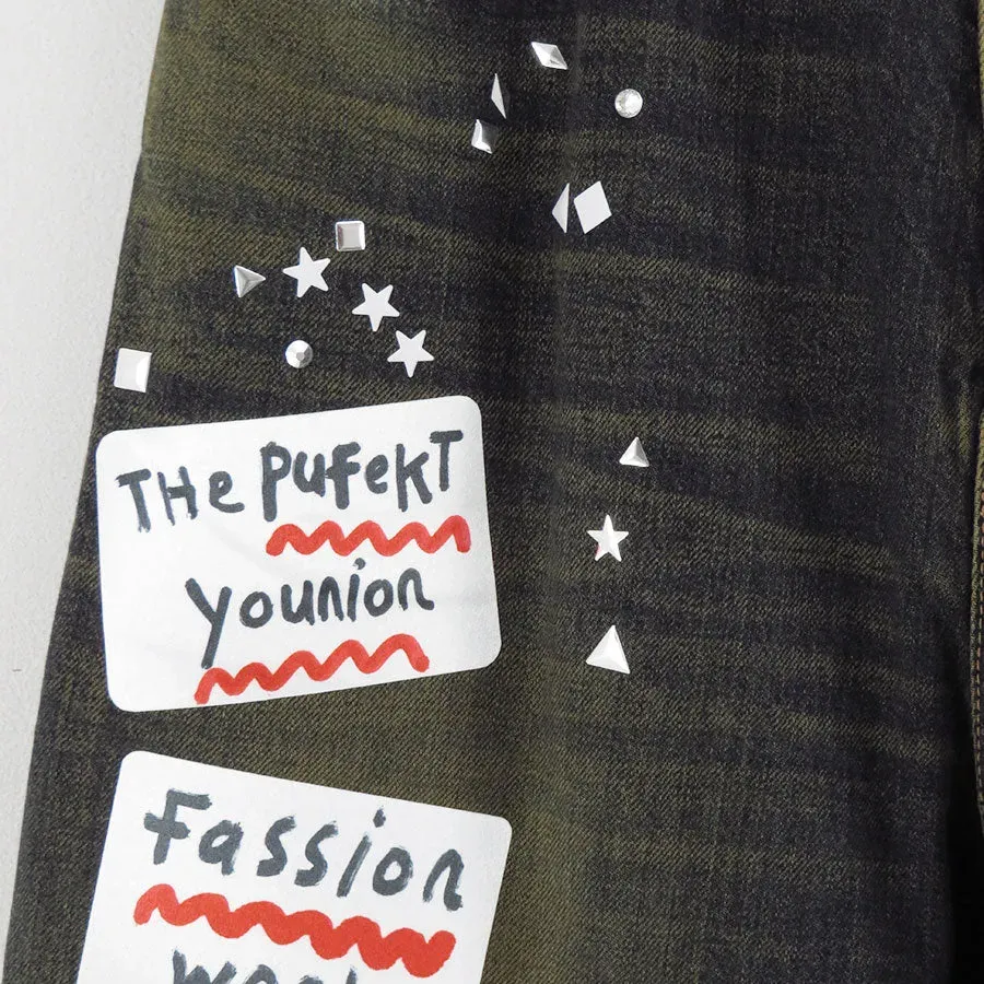 Denim Jeans W Sticker