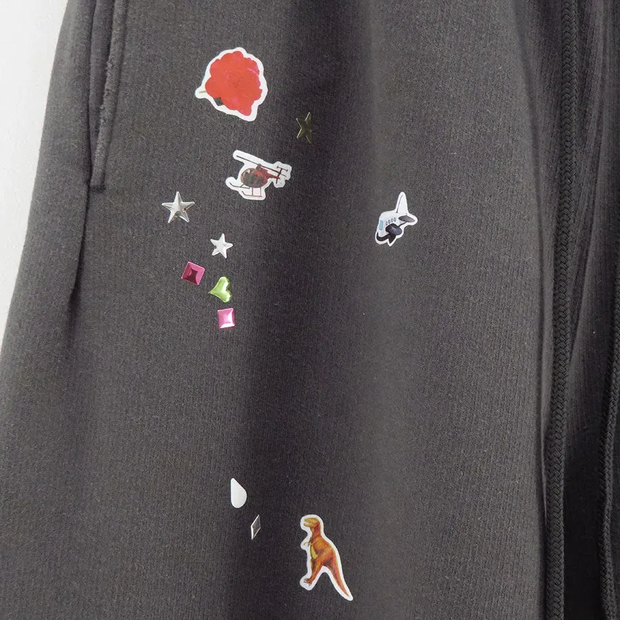 Kids Sticker Printed Sweat Pants