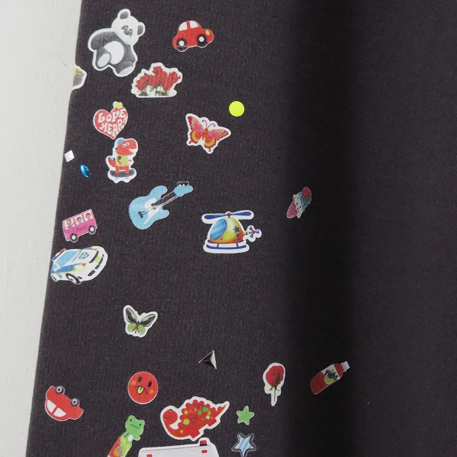 Kids Sticker Printed Sweat Pants
