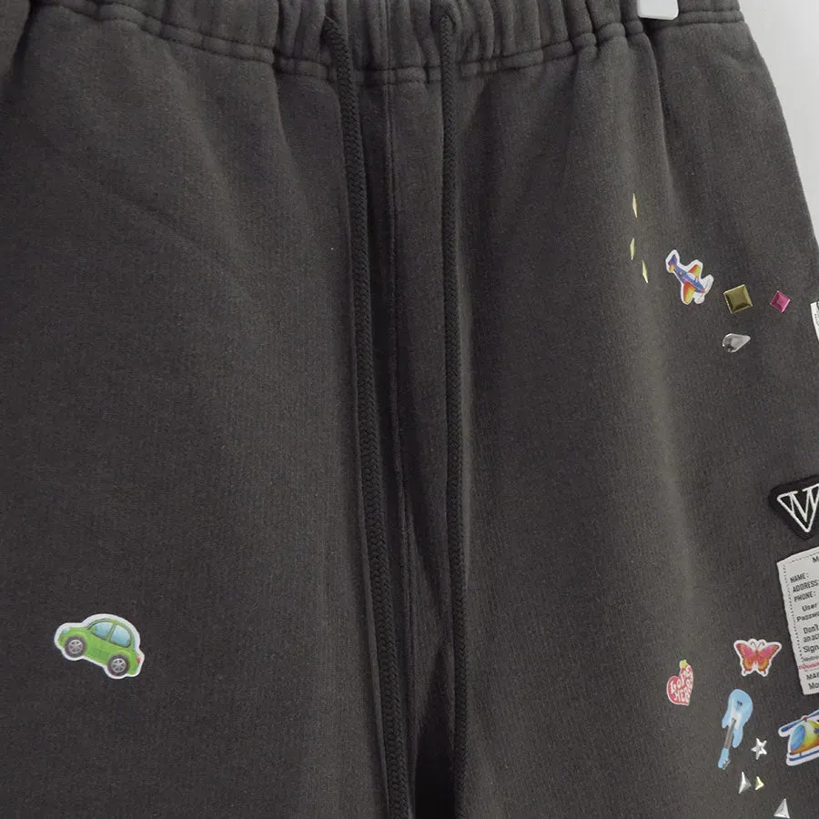 Kids Sticker Printed Shorts