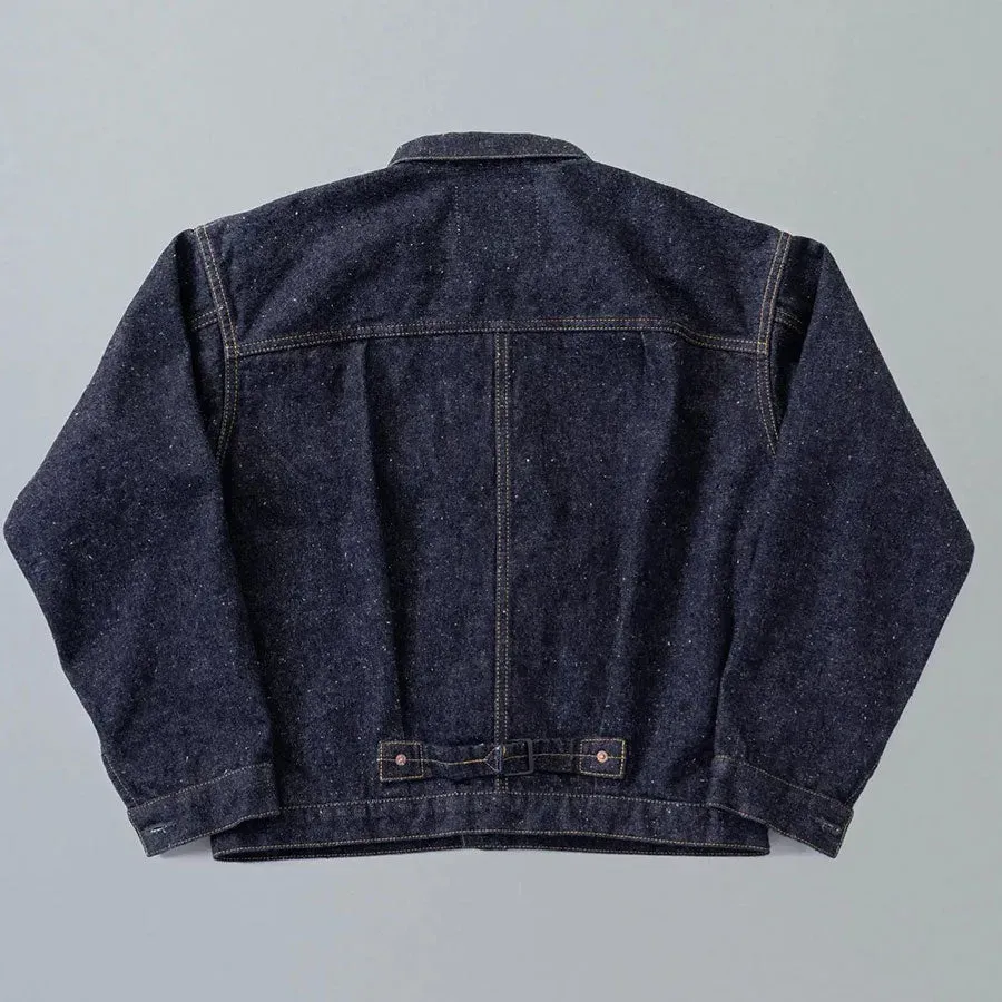 #001 T-Back Denim Jacket One-Washed