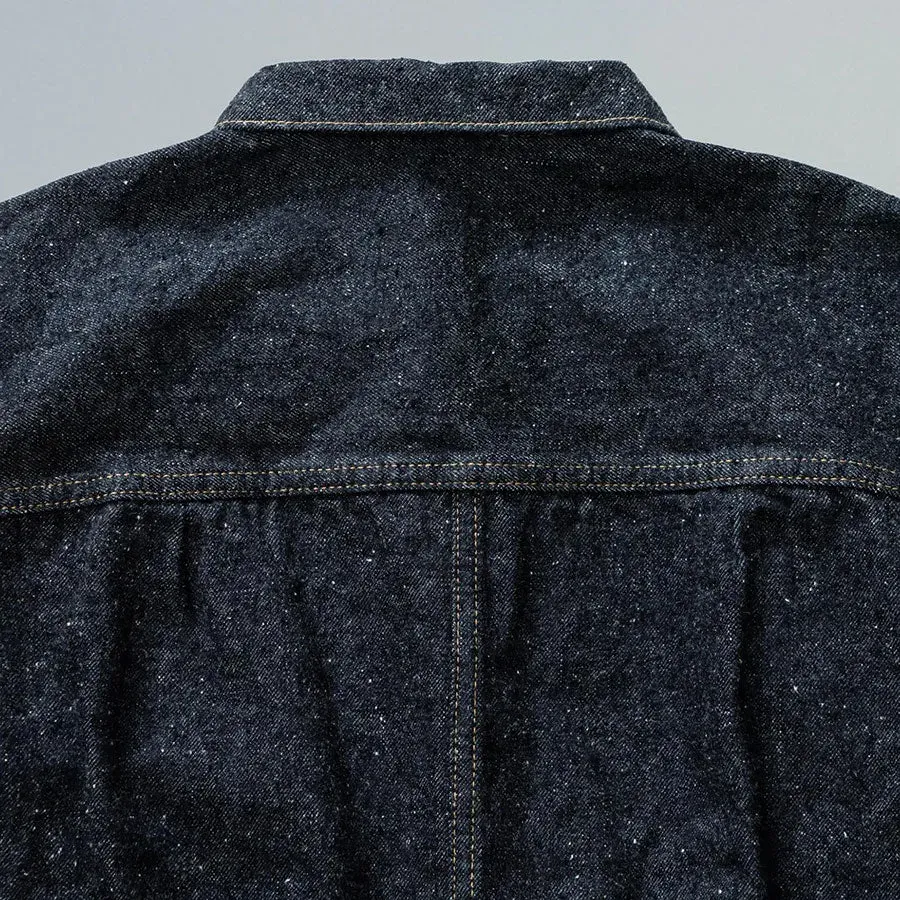 #001 T-Back Denim Jacket One-Washed