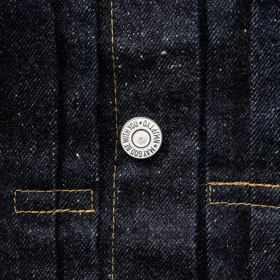 #001 T-Back Denim Jacket One-Washed