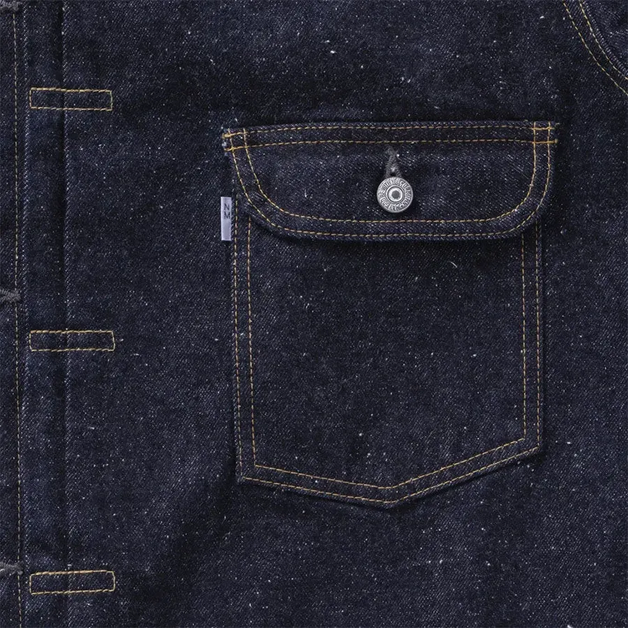 #023 Lv T-Back Denim Jacket Bleach One-Washed