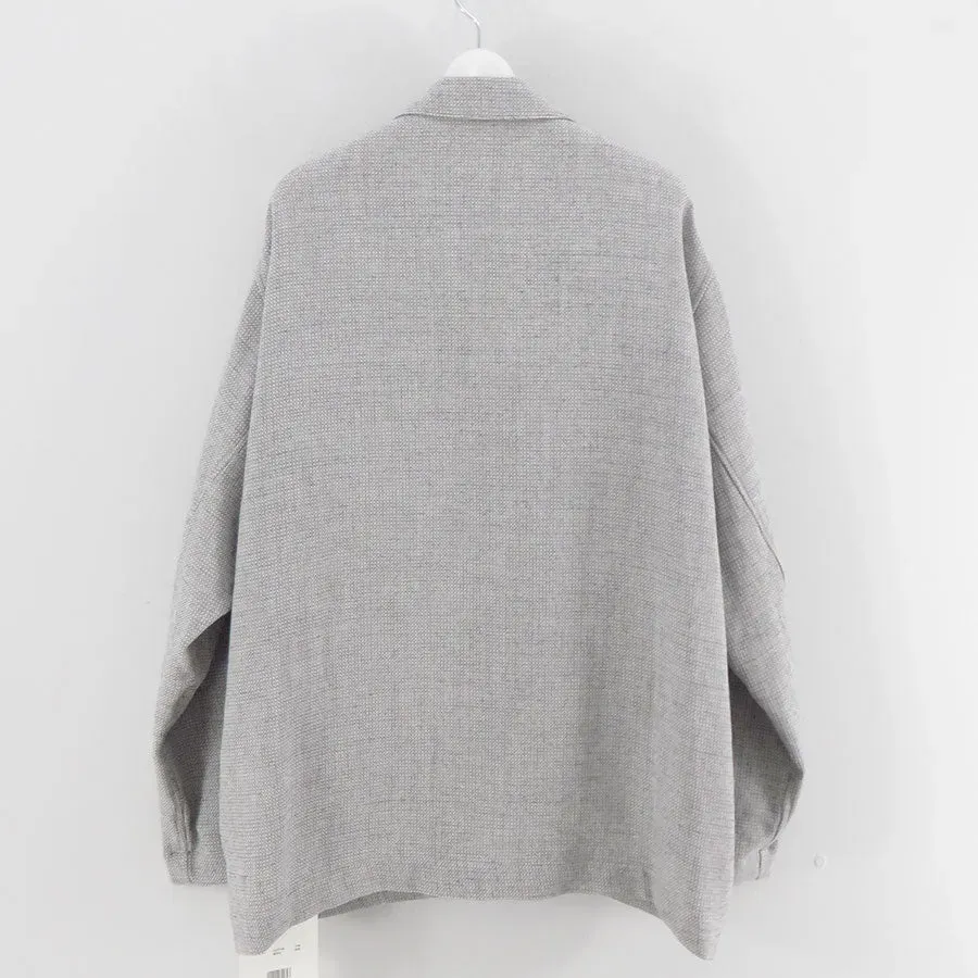 Swan Drop Collar Shirt Jacket