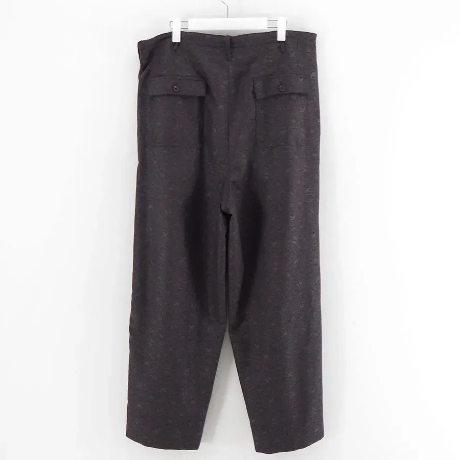 2-Tuck Draw Cord Wide Trousers