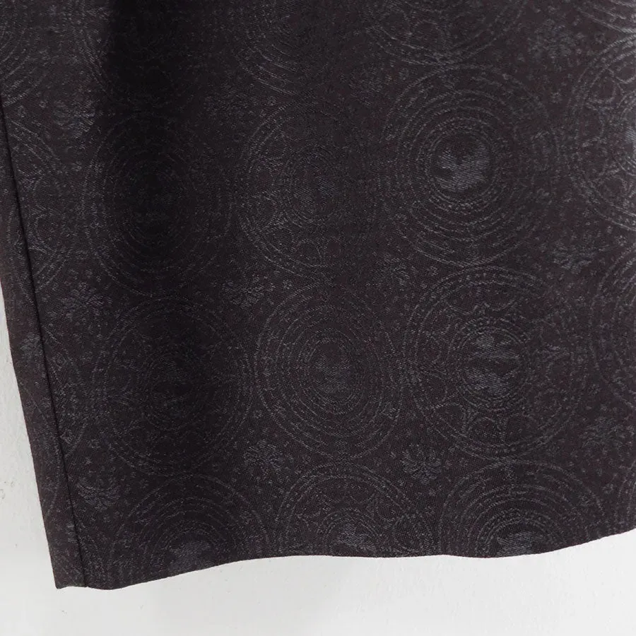 2-Tuck Draw Cord Wide Trousers