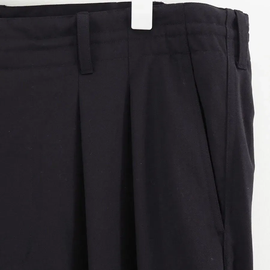 2-Tuck Draw Cord Wide Trousers