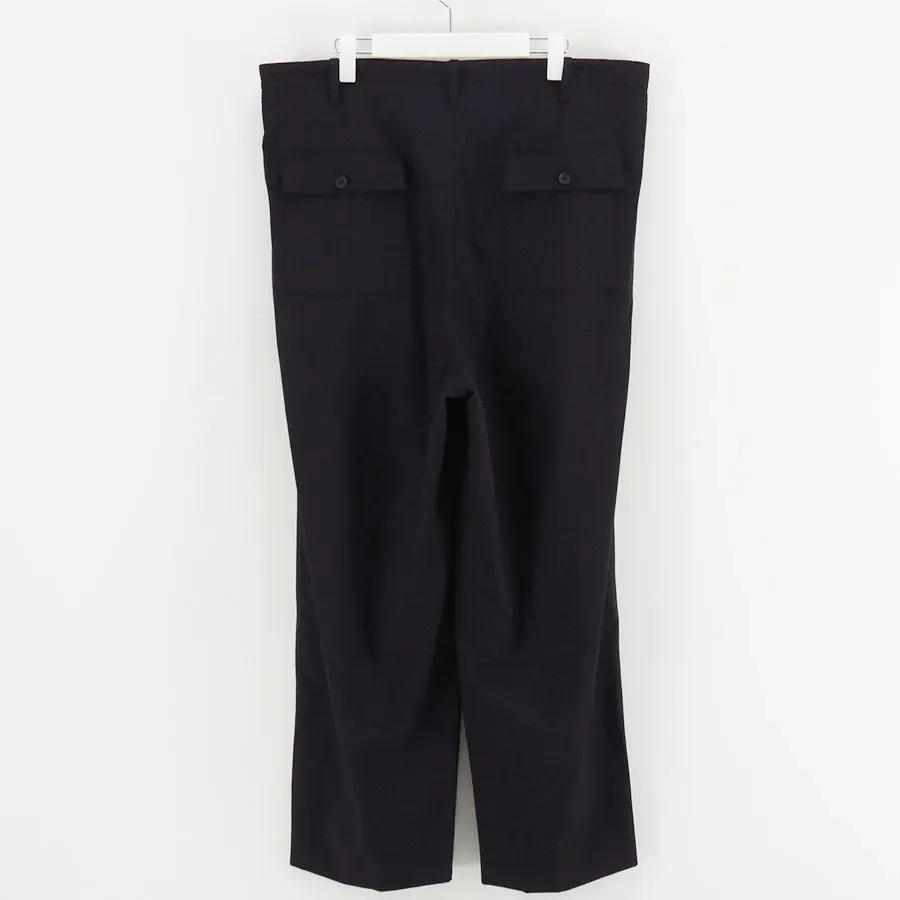 2-Tuck Draw Cord Wide Trousers