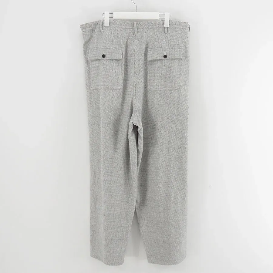 2-Tuck Draw Cord Wide Trousers