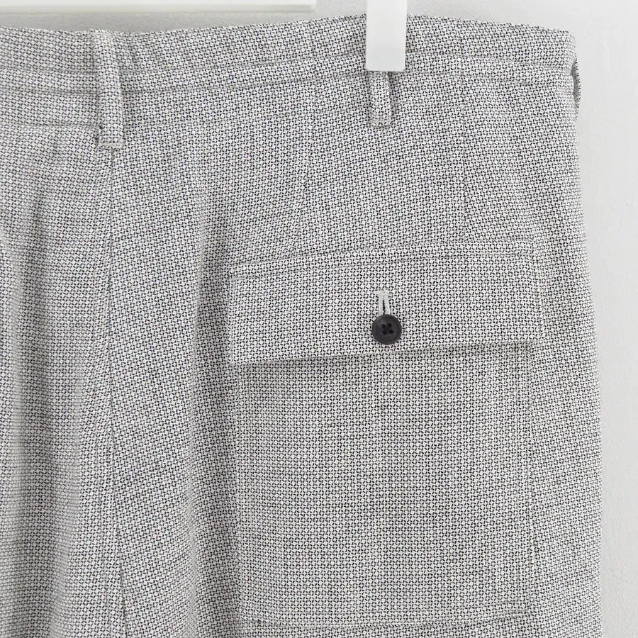 2-Tuck Draw Cord Wide Trousers