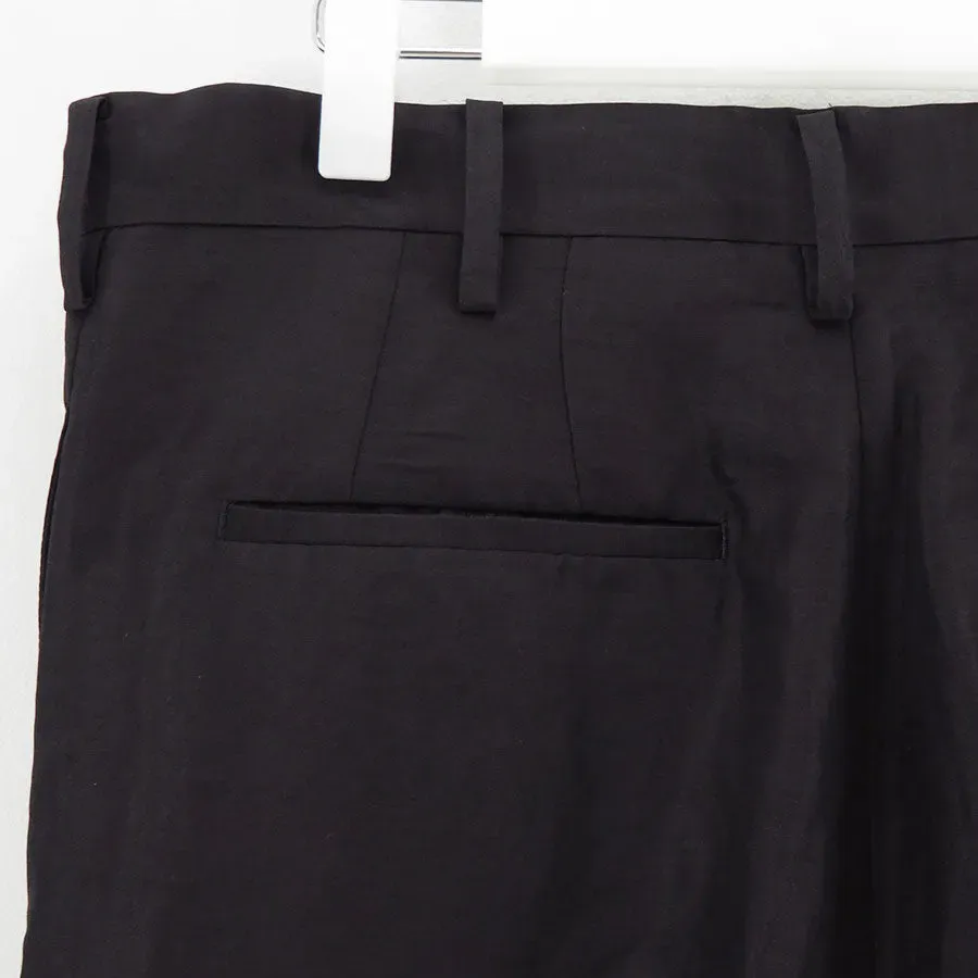 Draw Cord Wide Straight Trousers