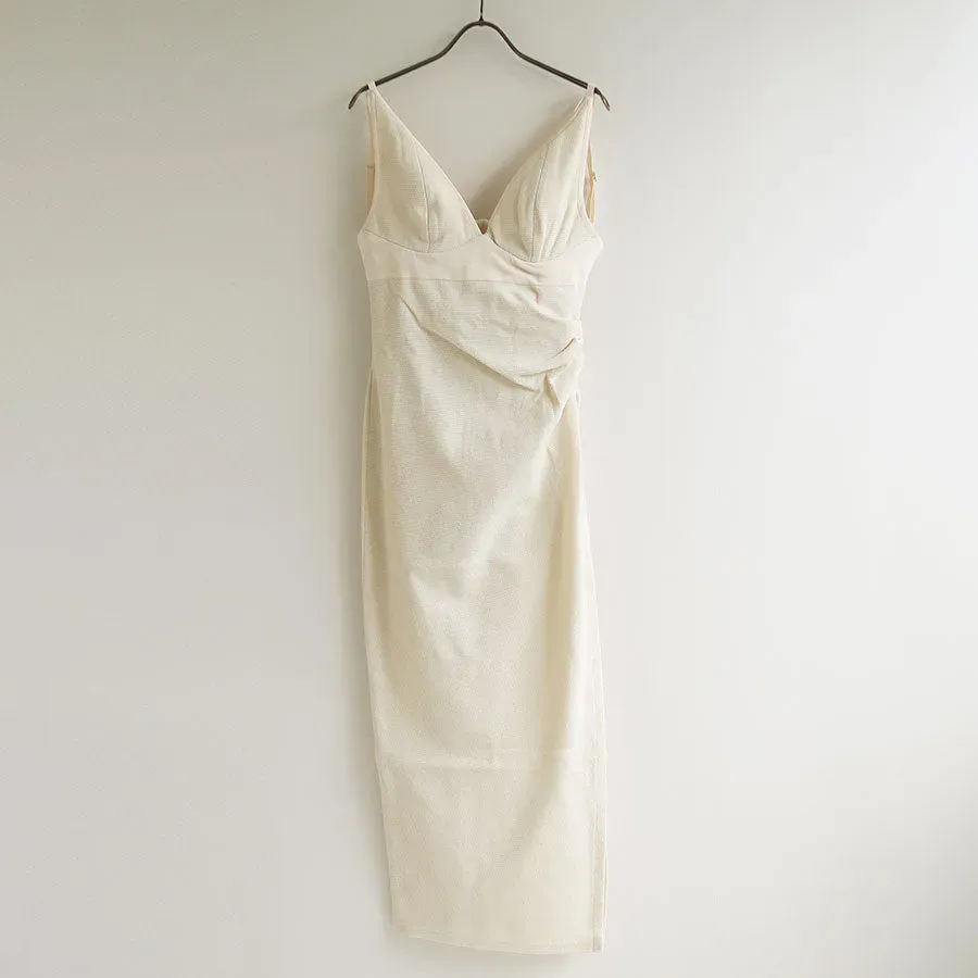 Draped Bustier Dress