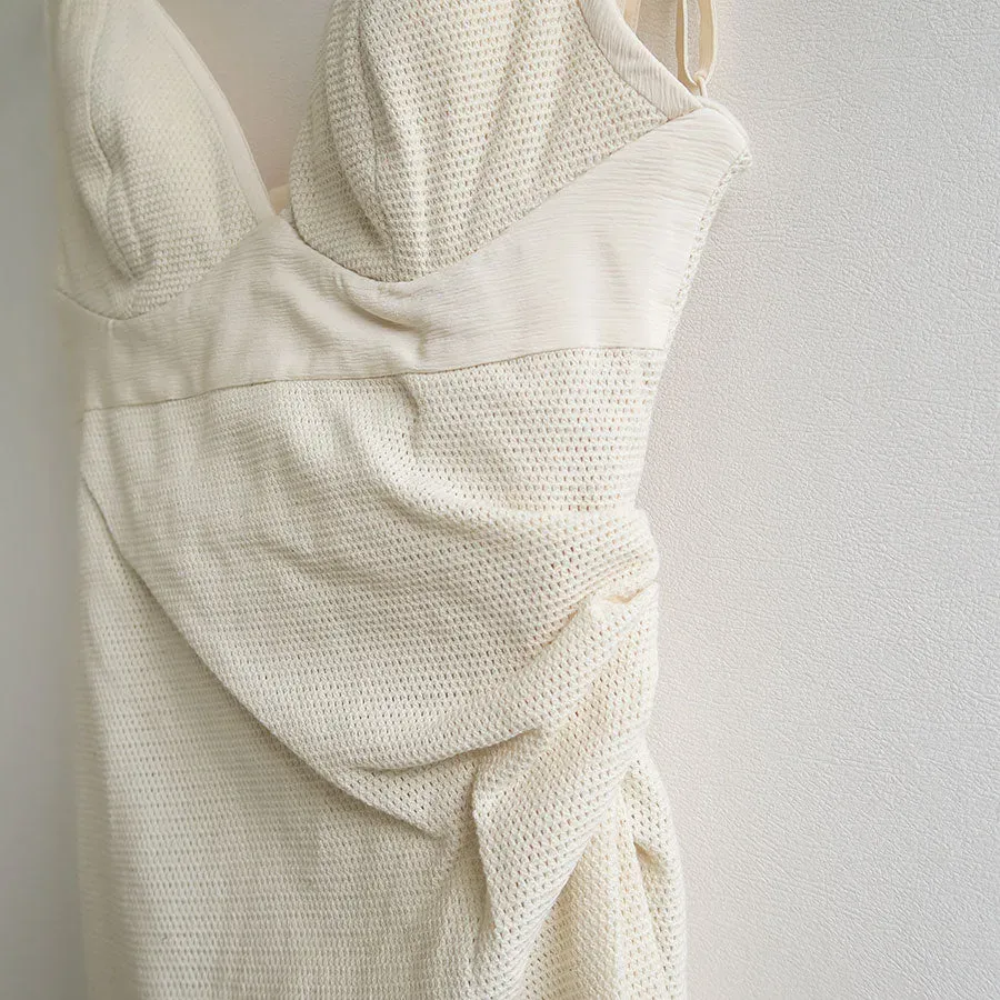 Draped Bustier Dress