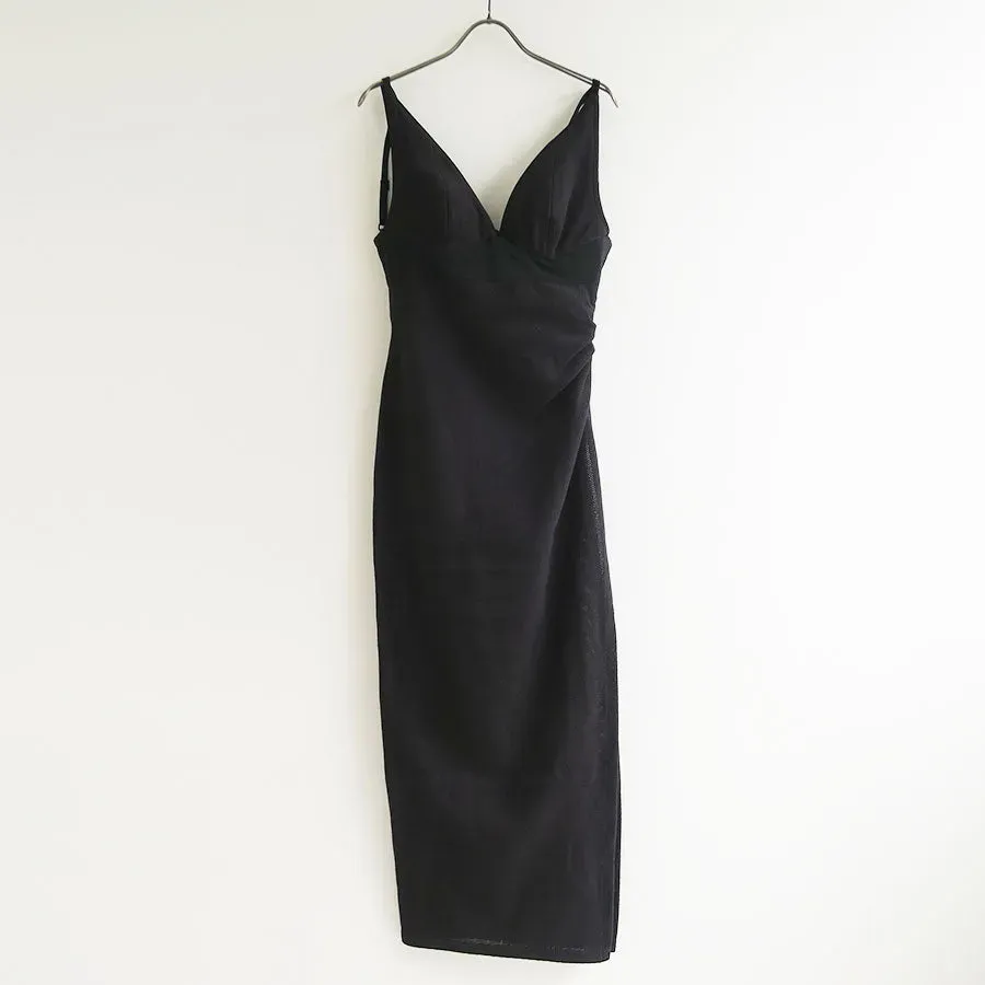 Draped Bustier Dress