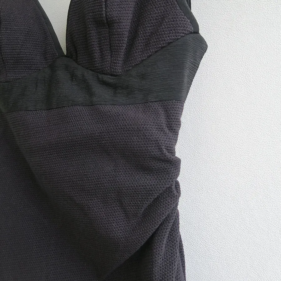 Draped Bustier Dress