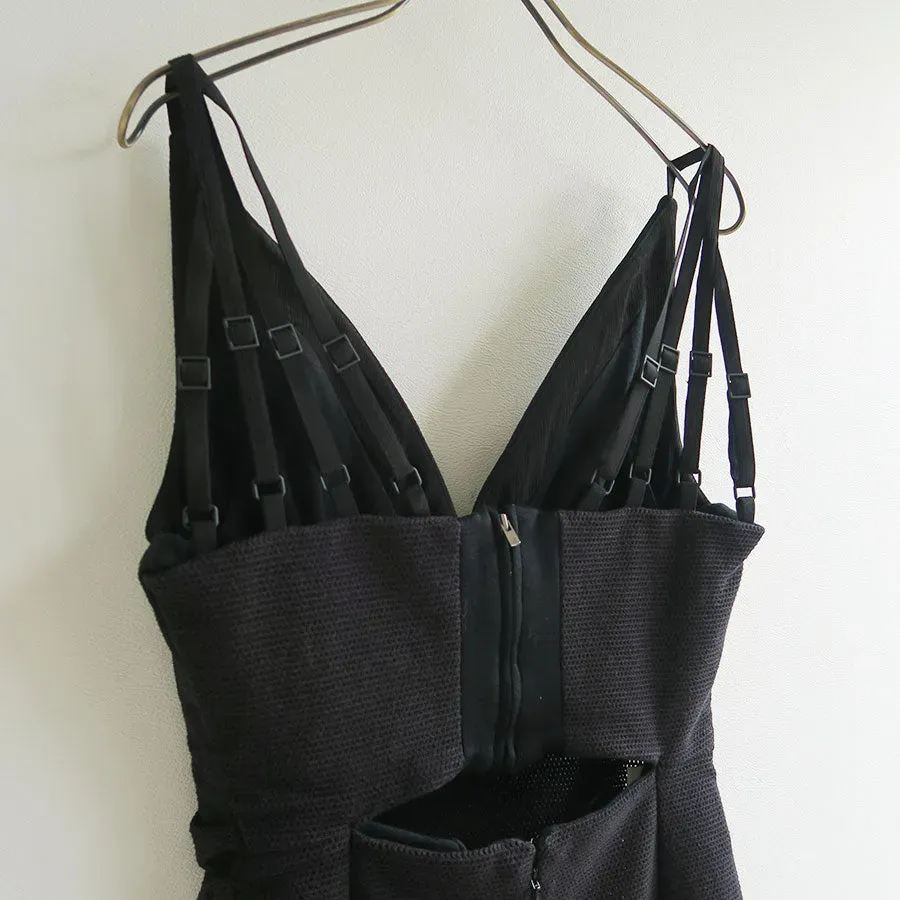 Draped Bustier Dress