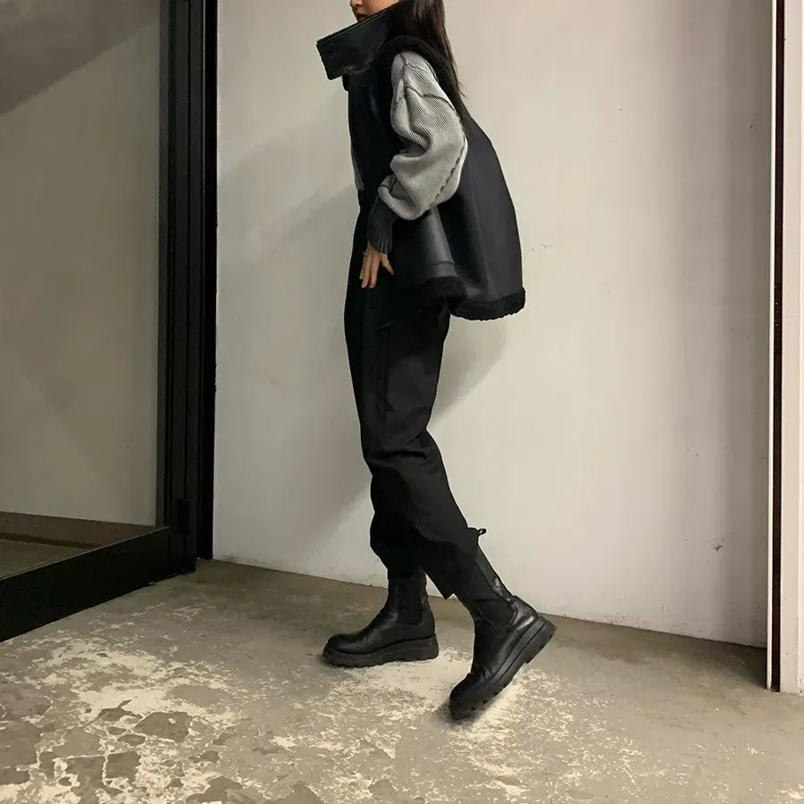 Reracs Mouton High Neck Vest