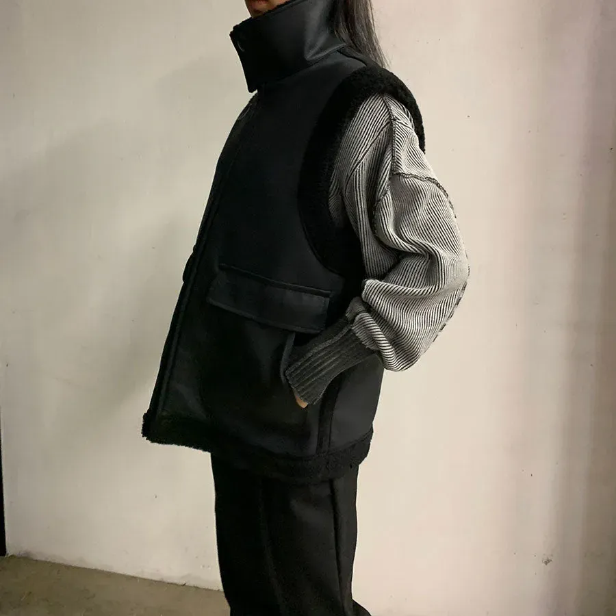 Reracs Mouton High Neck Vest