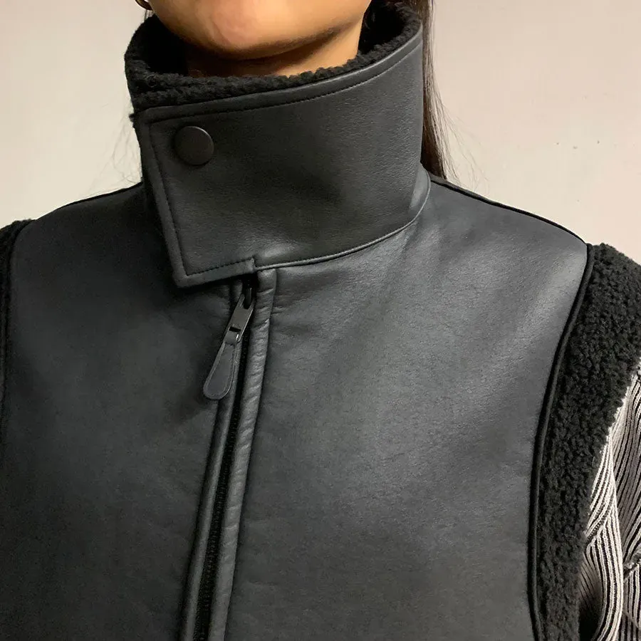 Reracs Mouton High Neck Vest