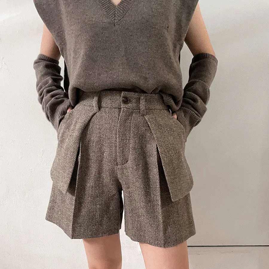 Herringbone Shorts