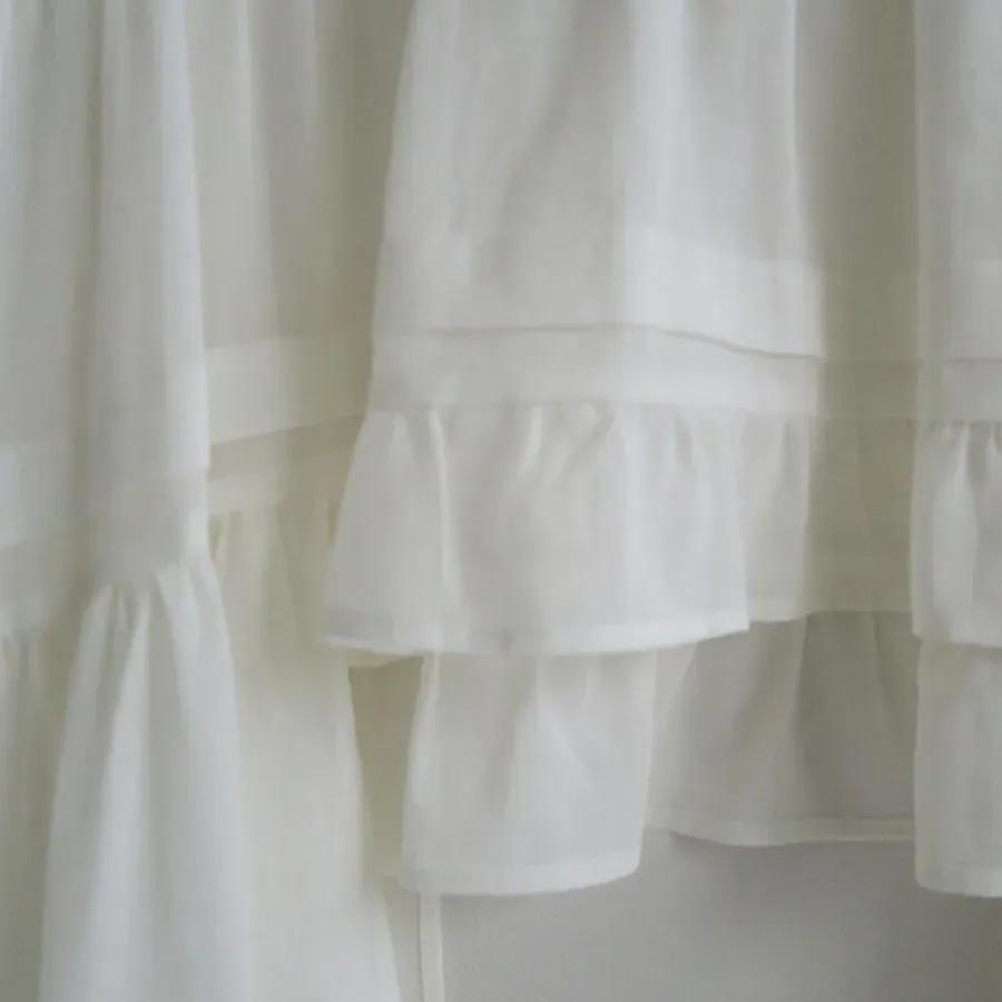 Cotton Voile Tiered Dress