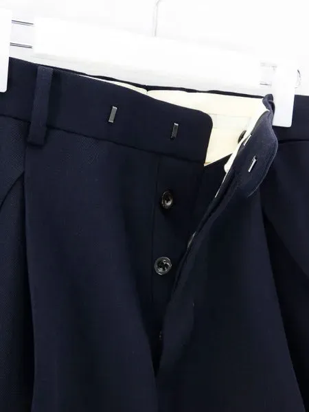 Wool Serge Tack Shorts