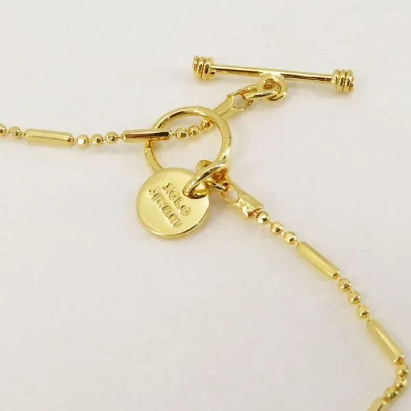 Pipe Link Necklace K24 Coating