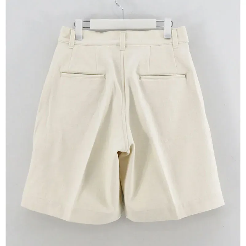 Hl Olive Denim Tuckshorts