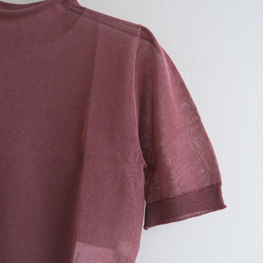 Sheer Cropped Knit