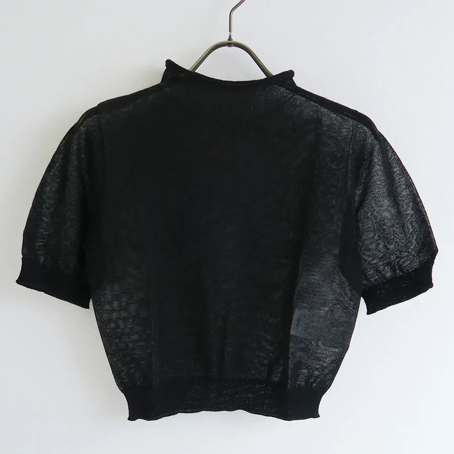 Sheer Cropped Knit