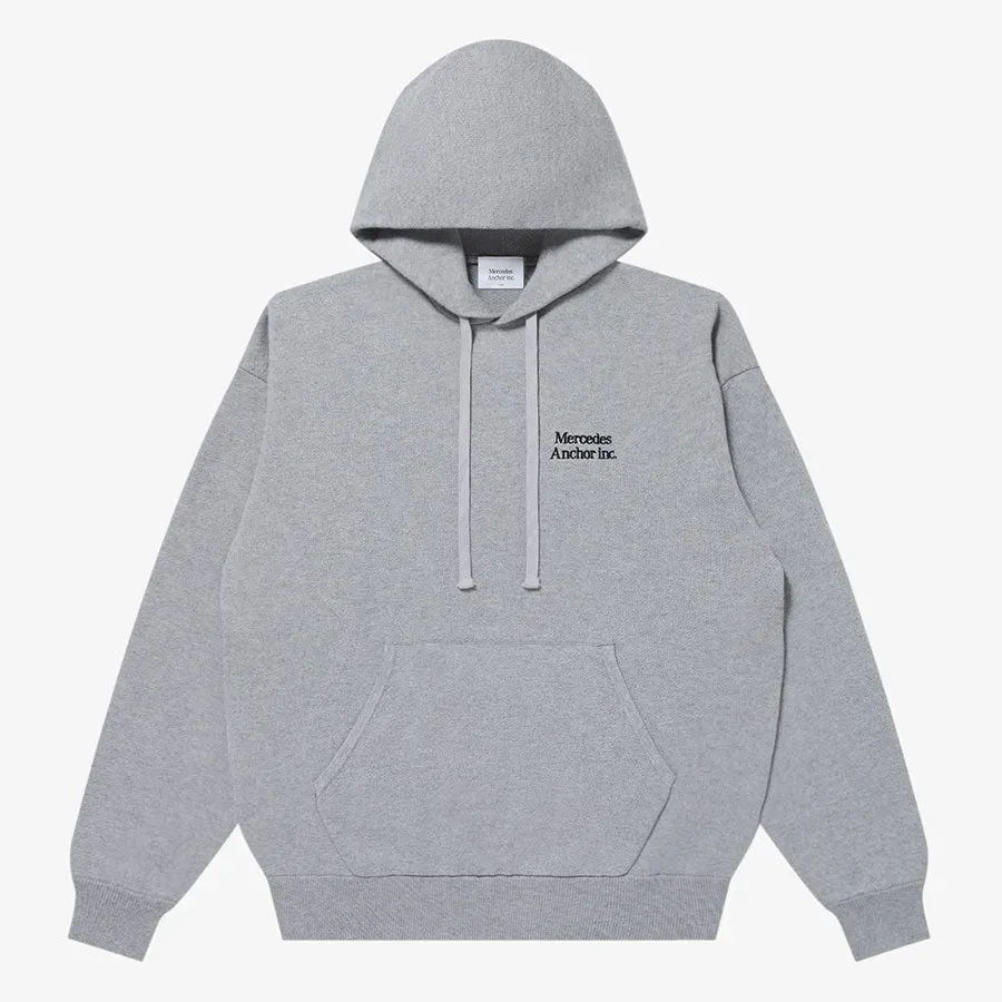 Cashmere Blended Cotton Knit Hoodie