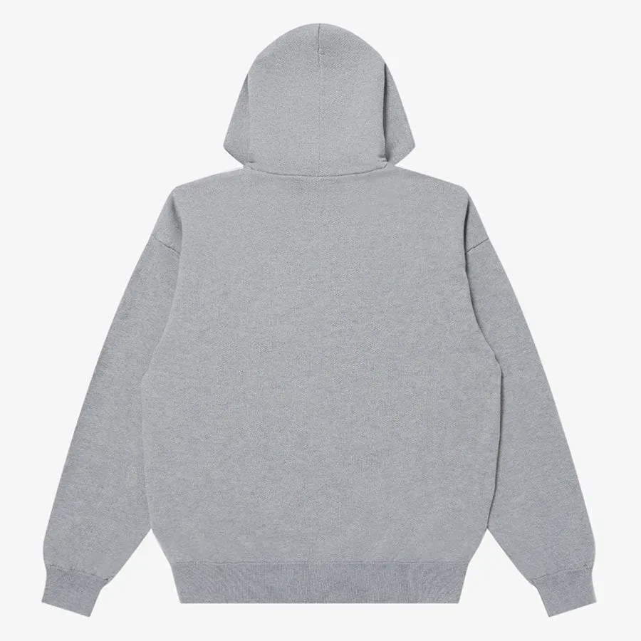 Cashmere Blended Cotton Knit Hoodie