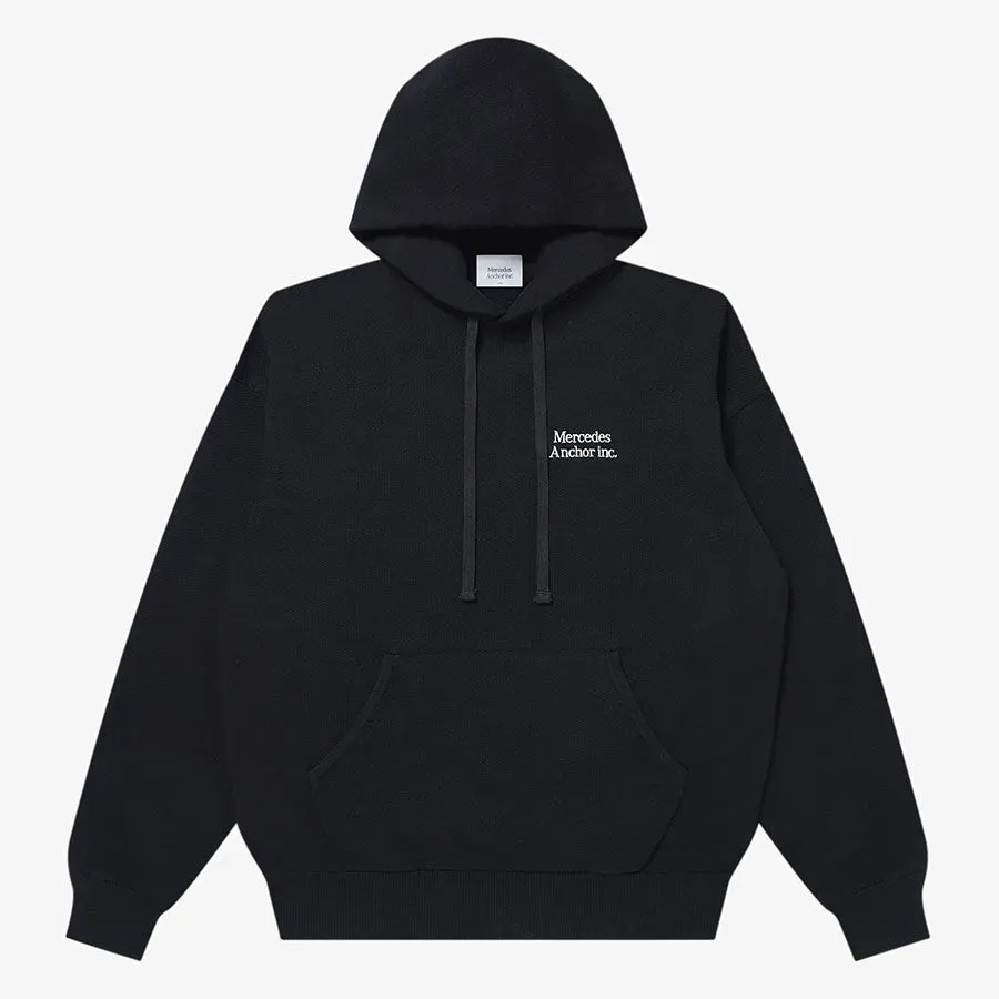 Cashmere Blended Cotton Knit Hoodie