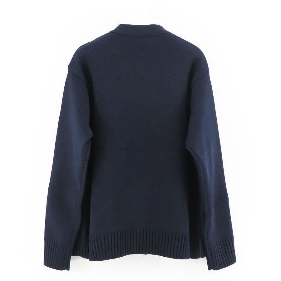 Cashmere Suede Combination Cardigan