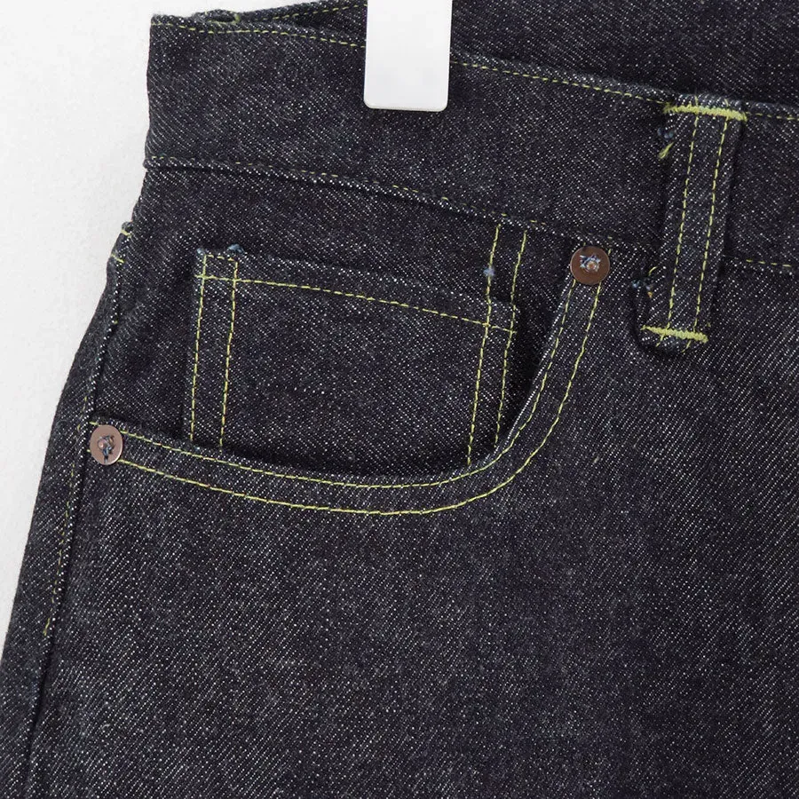 Washed Denim Wide Pants