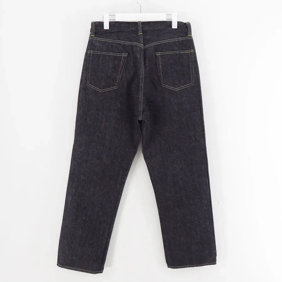 Washed Denim Wide Pants