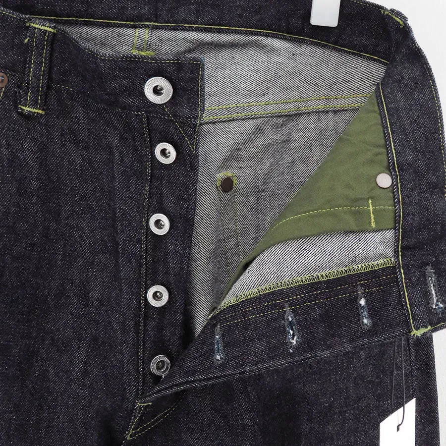 Washed Denim Wide Pants