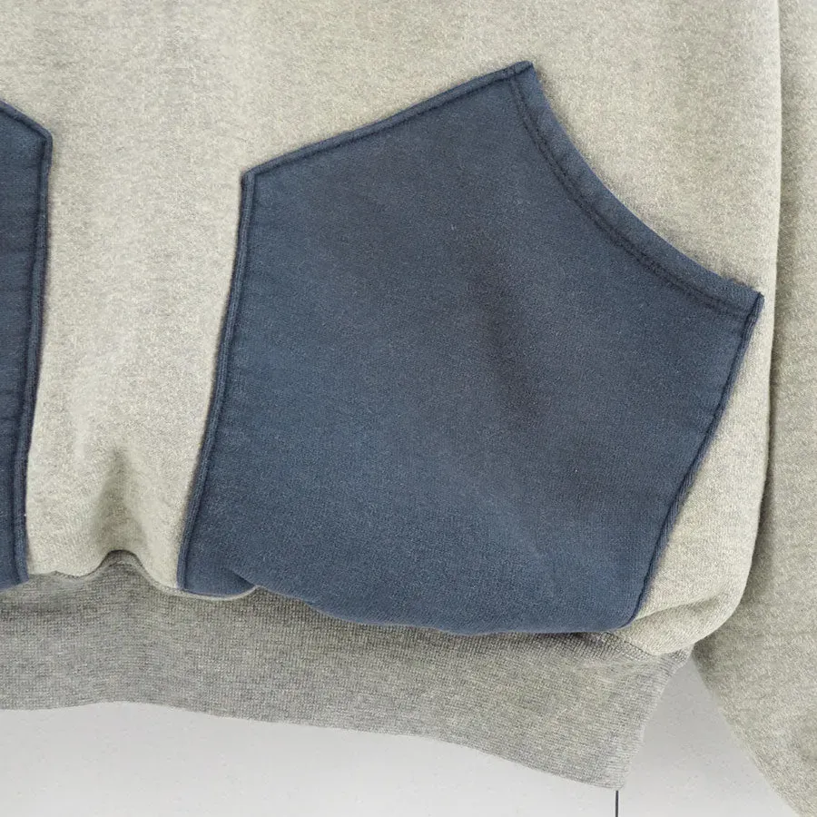 Vintage Attached Hood Sweat Parka