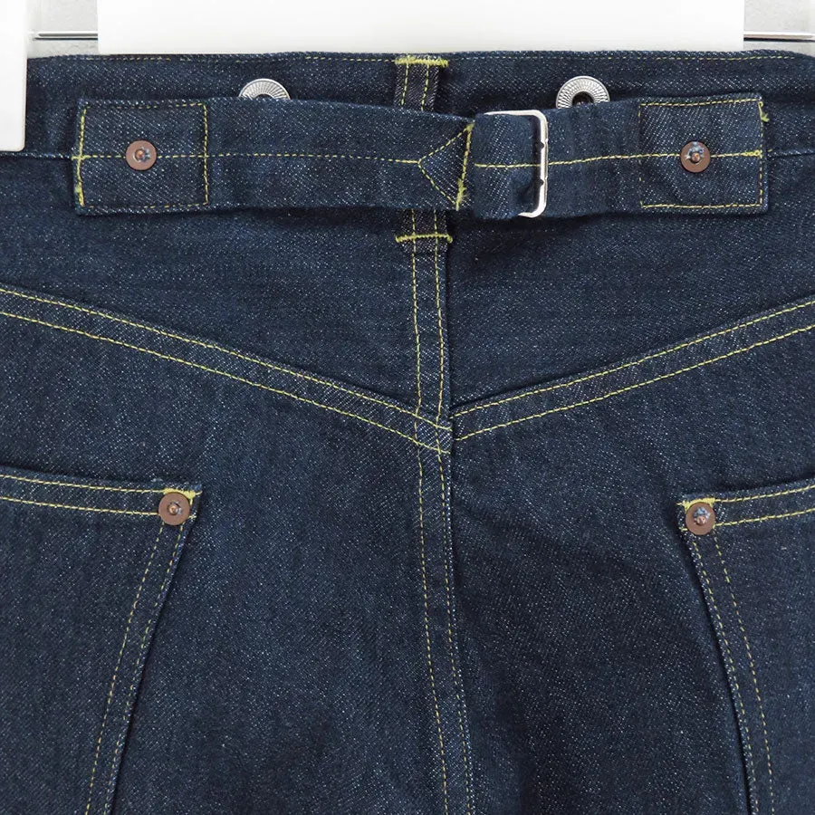 No.22 Washed Wide Denim Pants