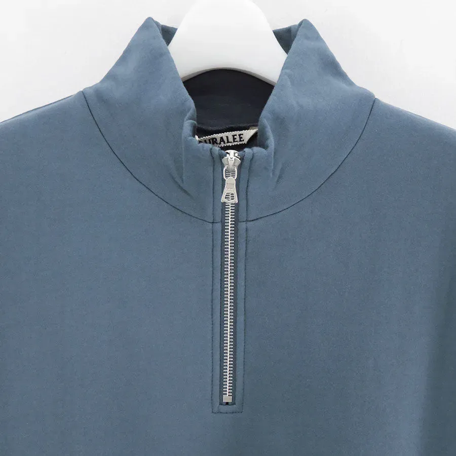Elastic High Gauge Sweat Half Zip P/O