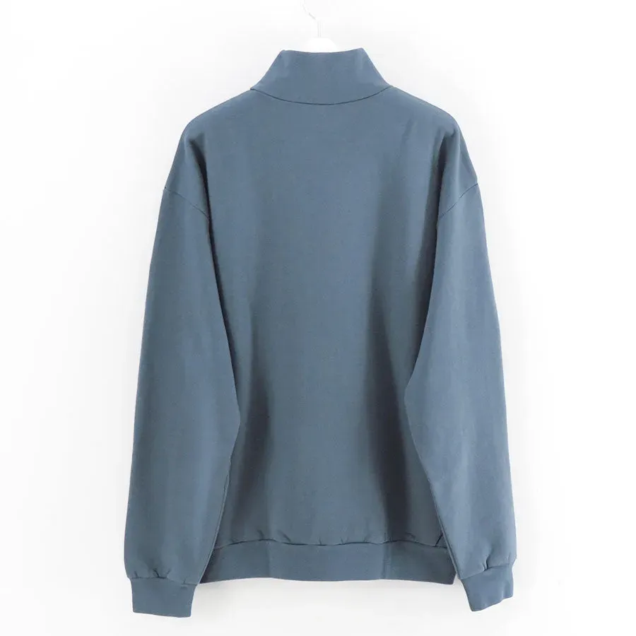 Elastic High Gauge Sweat Half Zip P/O