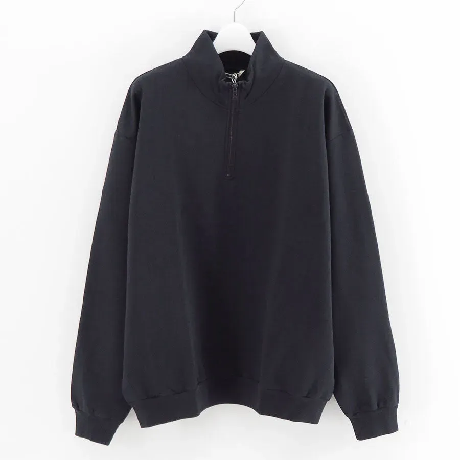Elastic High Gauge Sweat Half Zip P/O
