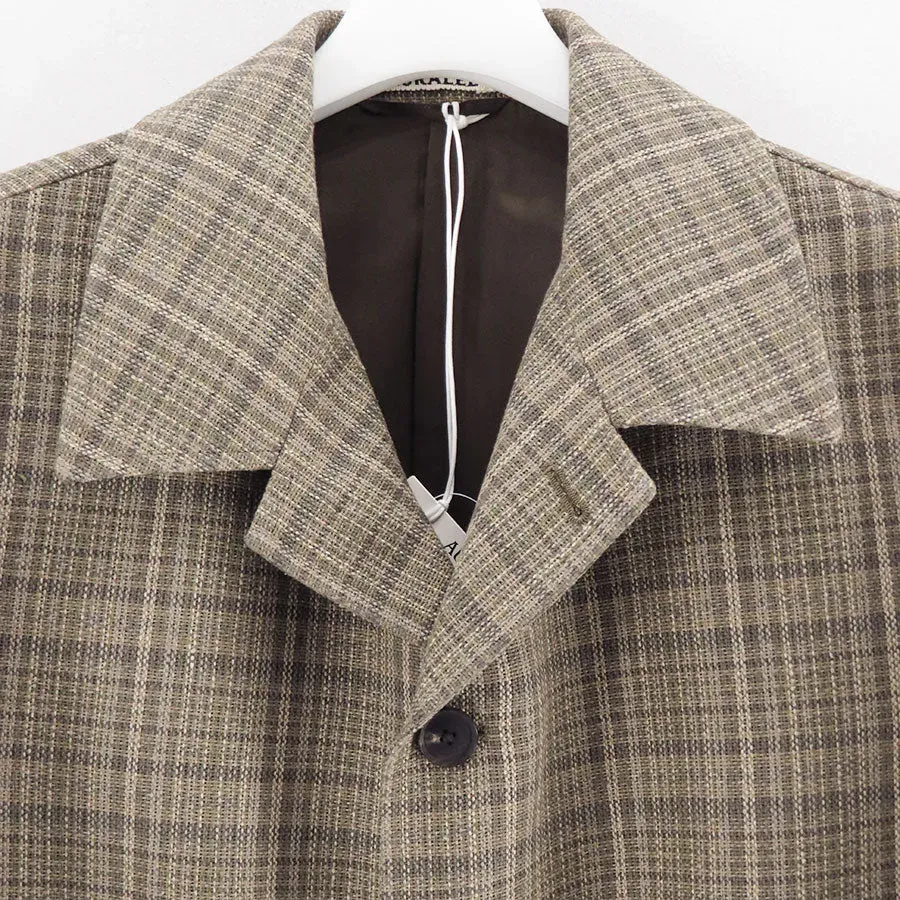 Silk Linen Nep Check Jacket