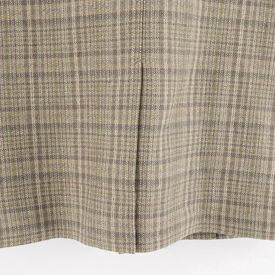 Silk Linen Nep Check Jacket