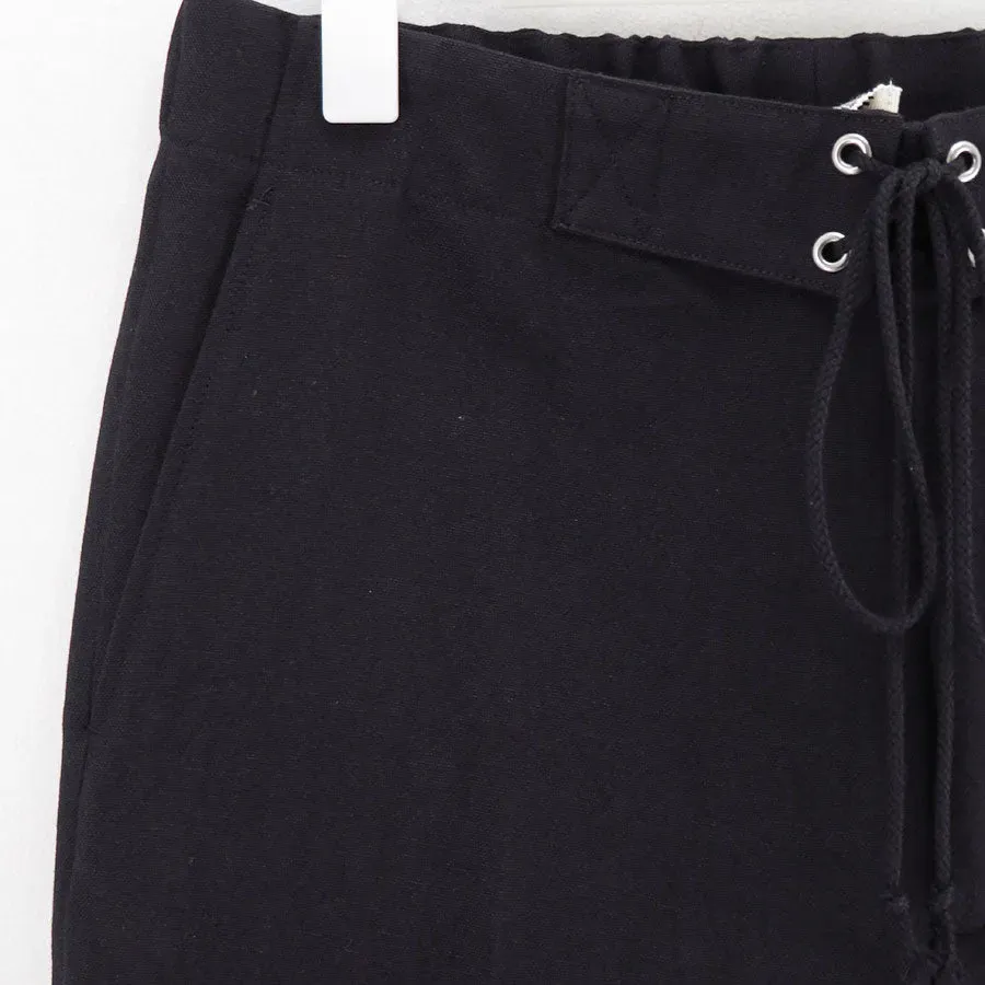 Wool Cotton Linen Ox Drawstring Pants